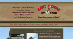 Desktop Screenshot of lostlandsrvpark.com