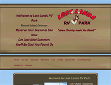 Tablet Screenshot of lostlandsrvpark.com